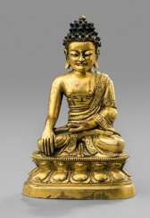 Feuervergoldete Bronze des Buddha Shakyamuni Feuervergoldete Bronze des Buddha Shakyamuni
