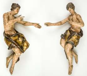 A Pair of monumental Adorations-angel A Pair of monumental Adorations-angel