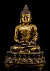 Feuervergoldete Bronze des Buddha Shakyamuni Feuervergoldete Bronze des Buddha Shakyamuni