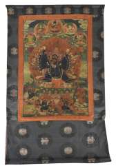 Thangka With Depiction Of The Thangka With Depiction Of The