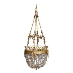 BASKET CHANDELIER IN THE STYLE OF CLASSICISM BASKET CHANDELIER IN THE STYLE OF CLASSICISM