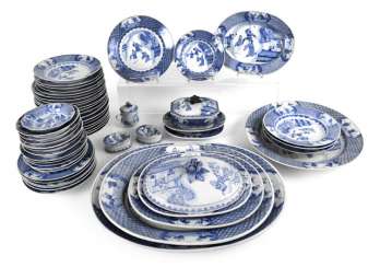 Rest Service, Blue-And-White- Rest Service, Blue-And-White-