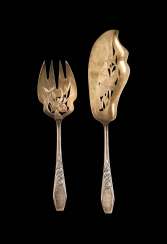 ZWEI JUGENDSTIL-FISCHVORLEGER ZWEI JUGENDSTIL-FISCHVORLEGER