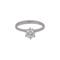 Solitaire ring with brilliant, approximately 0.7 ct, Solitaire ring with brilliant, approximately 0.7 ct,