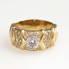 Wide band ring with diamonds Wide band ring with diamonds