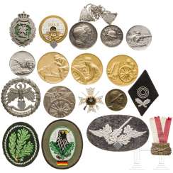 Large group of Shooting awards and medals, of the free corps to the 2. World war Large group of Shooting awards and medals, of the free corps to the 2. World war
