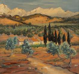 YVES BRAYER 1907 Versailles - 1990 Paris PROVENCAL LANDSCAPE Oil on canvas YVES BRAYER 1907 Versailles - 1990 Paris PROVENCAL LANDSCAPE Oil on canvas