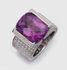 Exceptionnel Améthyste Brillantring Exceptionnel Améthyste Brillantring