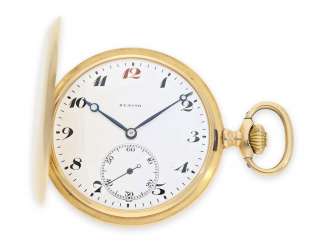 Карманные часы: тонкой 18K золото savonnette марки Zenith, около 1910 Карманные часы: тонкой 18K золото savonnette марки Zenith, около 1910
