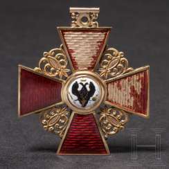 Very rare St. Anna-order, cross 2. Class for non-Christians with a crown (the crown missing), Russia, dated 1850 Very rare St. Anna-order, cross 2. Class for non-Christians with a crown (the crown missing), Russia, dated 1850