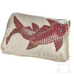 Empress Elisabeth of Austria - large decorative silk pillow from her Achilleion Castle on Corfu Empress Elisabeth of Austria - large decorative silk pillow from her Achilleion Castle on Corfu