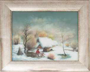 MIRKO HORVAT, BAUER painted few IN the WINTER, Behind glass, Croatia, 2010. MIRKO HORVAT, BAUER painted few IN the WINTER, Behind glass, Croatia, 2010.