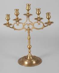 Five-Light Brass Chandelier Five-Light Brass Chandelier