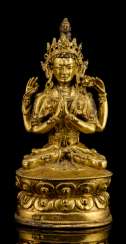 Fire-gilt Bronze of the SADAKSHARILOKESHVARA Fire-gilt Bronze of the SADAKSHARILOKESHVARA