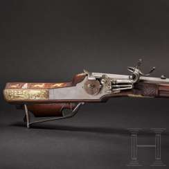 Wheel-lock rifle from the gun chamber of the princes of Salm-Reifferscheidt, South German, dated 1649 Wheel-lock rifle from the gun chamber of the princes of Salm-Reifferscheidt, South German, dated 1649