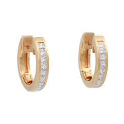 Earrings bes. with 18 diamonds together approx 1.8 ct, Earrings bes. with 18 diamonds together approx 1.8 ct,