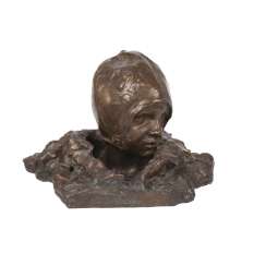 Sculptural portrait of a girl in a bonnet Sculptural portrait of a girl in a bonnet
