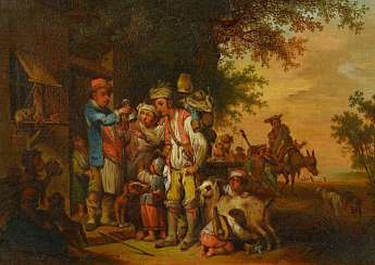 Seekatz, Johann Conrad. Wandering The Potter Family. Seekatz, Johann Conrad. Wandering The Potter Family.