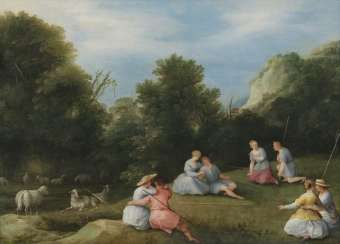 Arcadian Landscape. Adriaen van Stalbemt Arcadian Landscape. Adriaen van Stalbemt