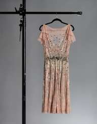 WORN BY LEIGHTON MEESTER JENNY PACKHAM'S BLUSH PINK SEQUIN AND CRYSTAL-EMBELLISHED TULLE DRESS WORN BY LEIGHTON MEESTER JENNY PACKHAM'S BLUSH PINK SEQUIN AND CRYSTAL-EMBELLISHED TULLE DRESS