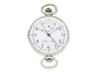 Pocket watch/wrist watch: a very early silver wrist watch by Pavel Buhre, watchmaker of the Russian Czar, probably about 1910 Pocket watch/wrist watch: a very early silver wrist watch by Pavel Buhre, watchmaker of the Russian Czar, probably about 1910