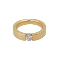 Solitaire ring with brilliant of 0.51 ct, Solitaire ring with brilliant of 0.51 ct,