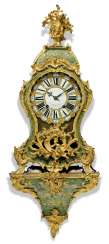 A LOUIS XV ORMOLU-MOUNTED CORNE VERTE STRIKING BRACKET CLOCK A LOUIS XV ORMOLU-MOUNTED CORNE VERTE STRIKING BRACKET CLOCK