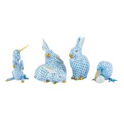 HEREND 4 figures, 20. Century: HEREND 4 figures, 20. Century: