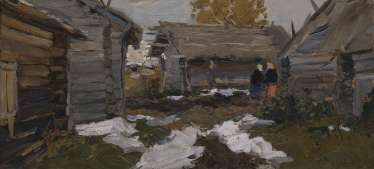 STOZHAROV, VLADIMIR (1926-1973) Women Talking , dated STOZHAROV, VLADIMIR (1926-1973) Women Talking , dated