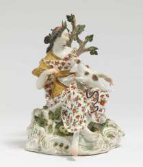 Diana with Meissen hunting dog, mid-18th century Diana with Meissen hunting dog, mid-18th century