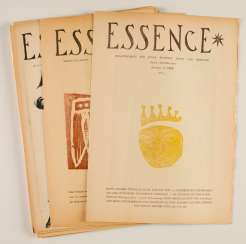 Essence. Monthly magazine for young art and poetry (resp. Monthly publication for original graphics and poetry). December 1950-December 1951. 12 issues Essence. Monthly magazine for young art and poetry (resp. Monthly publication for original graphics and poetry). December 1950-December 1951. 12 issues