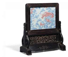 Tisch-Stellschirm mit Drache und Wolken Tisch-Stellschirm mit Drache und Wolken