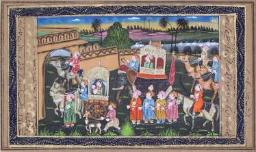 Arabische Miniatur. Arabische Miniatur.