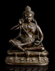 Fine and rare Bronze of the Mahasiddha KRSHNACARIN Fine and rare Bronze of the Mahasiddha KRSHNACARIN