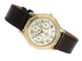Watch: a very luxurious and limited edition 18K Gold men's watch with full calendar, Baume & Mercier Watch: a very luxurious and limited edition 18K Gold men's watch with full calendar, Baume & Mercier