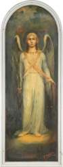 VASILIOS ITHAKISSIOS 1878 - 1977 Two paintings-the Archangel Gabriel (1) Archangel Michael (2) VASILIOS ITHAKISSIOS 1878 - 1977 Two paintings-the Archangel Gabriel (1) Archangel Michael (2)