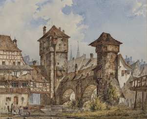 Angelo II Quaglio - Parthie v. Nürnberg Angelo II Quaglio - Parthie v. Nürnberg