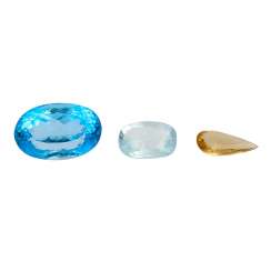 Mixed lot of 3 precious stones Mixed lot of 3 precious stones