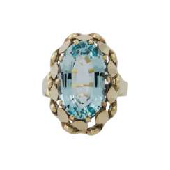Ring with light blue aquamarine, 6.5 ct, Ring with light blue aquamarine, 6.5 ct,