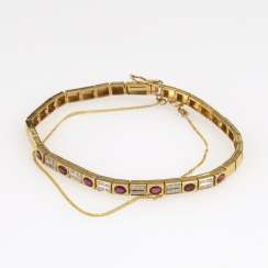 Modern bracelet with rubies and diamonds Modern bracelet with rubies and diamonds