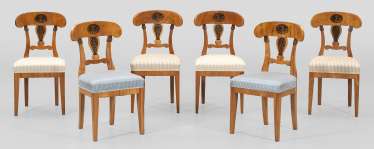 Set of six Biedermeier chairs Set of six Biedermeier chairs