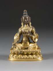 GREEN TARA ON A DOUBLE LOTUS GREEN TARA ON A DOUBLE LOTUS