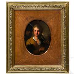 Edward Alcock (1745 – 1778) - a painting by an armed soldier, England, 18. Century Edward Alcock (1745 – 1778) - a painting by an armed soldier, England, 18. Century
