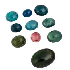 Konvolut Turmalin Cabochons, Konvolut Turmalin Cabochons,