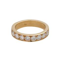 Half eternity Ring with brilliant-cut diamonds, together CA. 1,01 ct Half eternity Ring with brilliant-cut diamonds, together CA. 1,01 ct