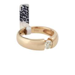 Solitaire ring with brilliant of approx. 0,52 ct (hallmarked) Solitaire ring with brilliant of approx. 0,52 ct (hallmarked)