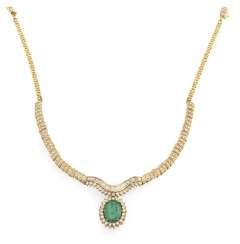 Fine Emerald And Diamond Necklace Fine Emerald And Diamond Necklace