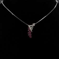 Necklace with rubies and diamonds Necklace with rubies and diamonds