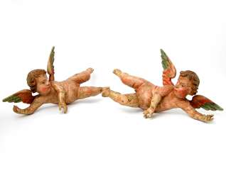 PAIR OF BAROQUE CHERUBS PAIR OF BAROQUE CHERUBS