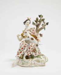 Meissen, Mid-18th. Century, model by J. J. Kändler . DIANA WITH HUNTING DOG Meissen, Mid-18th. Century, model by J. J. Kändler . DIANA WITH HUNTING DOG